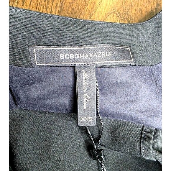 BCBGMAXAZRIA - Sleeveless Romper OPEN BACK- Black - XXS - NWT - Picture 5 of 16